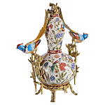 Ваза из фарфора с птицами и цветочной росписью Garden of Eden варинант исполнения - 1 | Loft Concept в Сочи