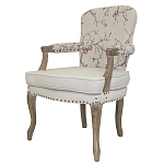 Кресло с изображением сакуры Aubrey Classical Armchair beige flax варинант исполнения - 3 | Loft Concept в Сочи