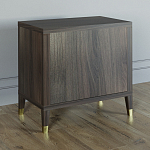 Прикроватная тумбочка с полкой Elsa Dreams Walnut  варинант исполнения - 4 | Loft Concept в Сочи