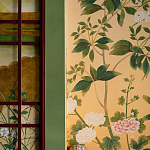 Обои ручная роспись Four Seasons Original colourway on painted Xuan paper with gold ombre варинант исполнения - 3 | Loft Concept в Сочи