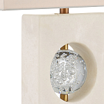 Настольная лампа из мрамора с тканевым прямоугольным абажуром Eternity варинант исполнения - 1 | Loft Concept в Сочи