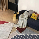 Чехол на подушку с рисунком горчичного цвета Elan Textured варинант исполнения - 1 | Loft Concept в Сочи