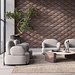 Гипсовая 3D панель с принтографией PM-108 варинант исполнения - 3 | Loft Concept в Сочи