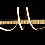 Люстра линейная черного цвета с волнообразным металлическим элементом Luke Lampco Tracer Lamp варинант исполнения - 5 | Loft Concept в Сочи