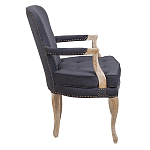 Кресло Aubrey Classical Armchair dark grey velour варинант исполнения - 2 | Loft Concept в Сочи