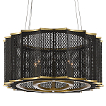 Люстра овальная в сочетании черного и золотого цвета Mesh Lighting варинант исполнения - 3 | Loft Concept в Сочи