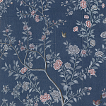 Обои ручная роспись Houghton Dark Blue варинант исполнения - 3 | Loft Concept в Сочи