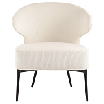 Современное мягкое кресло на металлических ножках Rakush Milk варинант исполнения - 2 | Loft Concept в Сочи