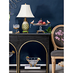 Чаша из прозрачного стекла с фигурками разноцветных попугаев на ободке 38 Eden Garden варинант исполнения - 5 | Loft Concept в Сочи