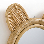 Зеркало из ротанга в форме головы медведя Wicrer Furniture варинант исполнения - 3 | Loft Concept в Сочи