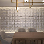 Гипсовая 3D панель с принтографией PM-26 варинант исполнения - 1 | Loft Concept в Сочи