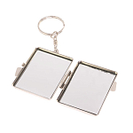 Зеркало брелок складное двухстороннее из натурального камня Оникс Silver Stone Mirrors варинант исполнения - 3 | Loft Concept в Сочи