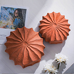 Ваза керамическая в виде круглой терракотовой морской раковины Galapagos варинант исполнения - 5 | Loft Concept в Сочи