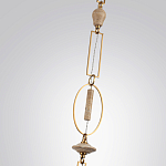 Подвесной светильник с прямоугольными и овальными элементами и акцентом из натурального камня Tectona  варинант исполнения - 6 | Loft Concept в Сочи