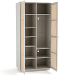 Шкаф с двумя дверцами из плетеного ротанга Tomio Wicker Furniture варинант исполнения - 3 | Loft Concept в Сочи