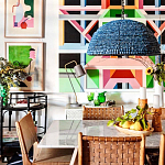 Люстра с плафоном в виде купола синяя Wooden Beads Chandelier Blue варинант исполнения - 2 | Loft Concept в Сочи