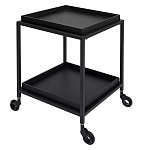 Тумба чёрная на колёсах Cabinet on Wheels варинант исполнения - 2 | Loft Concept в Сочи