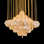 Люстра с фигурными подвесками из натурального камня Glowing Spheres варинант исполнения - 2 | Loft Concept в Сочи