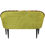 Диван двухместный из натурального бука с цветочным принтом Impressionism in Art варинант исполнения - 2 | Loft Concept в Сочи