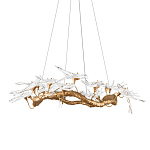 Люстра подвесная с прозрачными стеклянными птичками на ветвях Диаметр 100 см Serip Voa варинант исполнения - 1 | Loft Concept в Сочи