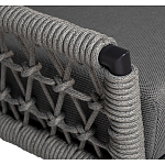 Диван двухместный уличный темно-серый Street Bliss варинант исполнения - 2 | Loft Concept в Сочи