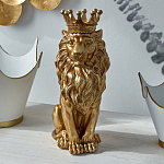 Статуэтка лев с детализированной гривой и изящной короной Lion Crown  варинант исполнения - 4 | Loft Concept в Сочи
