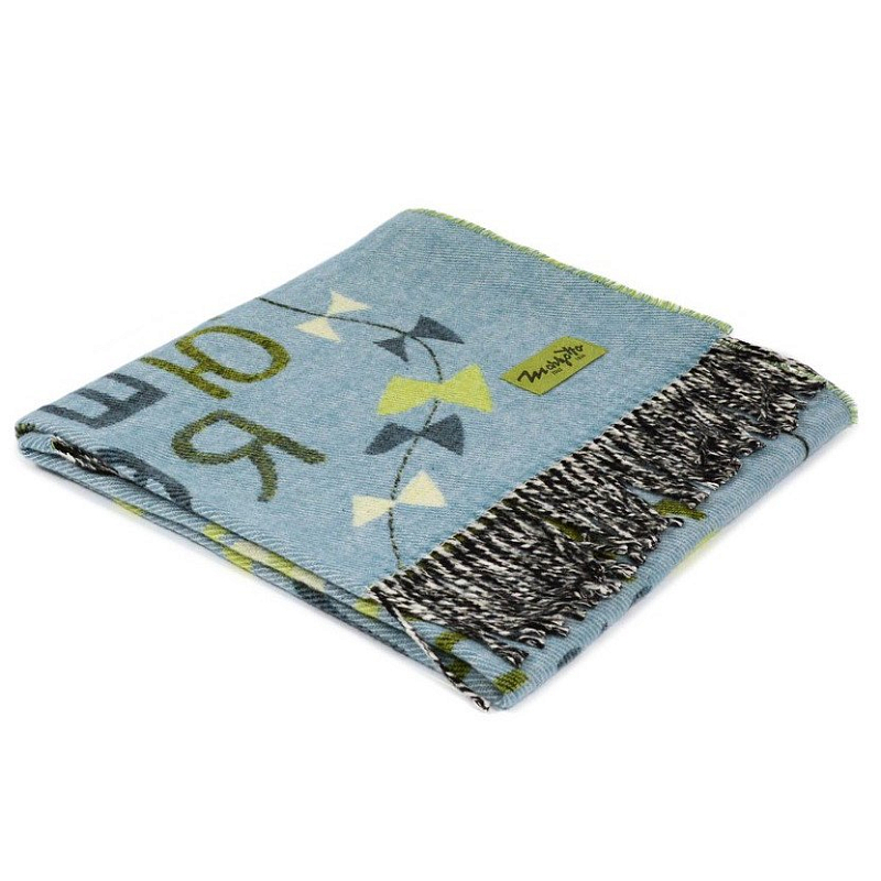 Плед ALP 1 Marzotto Серо-голубой в Сочи | Loft Concept 