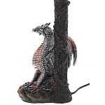 Настольная лампа с абажуром Дракон Silver Red Dragon Коричневый абажур варинант исполнения - 4 | Loft Concept в Сочи