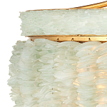 Подвесной светильник с каскадом из стеклянных декоративных элементов на золотом каркасе Shining Sea Glass варинант исполнения - 1 | Loft Concept в Сочи