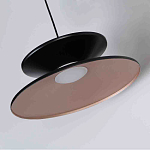 Бра черного цвета с двойным абажуром в форме конусов Obsidian Touch варинант исполнения - 2 | Loft Concept в Сочи