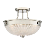 Потолочный светильник со стеклянным плафоном в виде купола Quoizel варинант исполнения - 1 | Loft Concept в Сочи