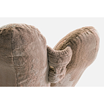 Дизайнерское плюшевое кресло в форме руки бежевое Poltronova Joe Plush Dove Grey варинант исполнения - 1 | Loft Concept в Сочи