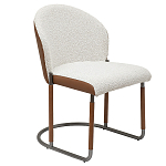 Стул мягкий с обивкой из рогожки и экокожи Contrasting Performance варинант исполнения - 5 | Loft Concept в Сочи