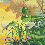 Обои ручная роспись Le Brésil Special Colourway варинант исполнения - 2 | Loft Concept в Сочи