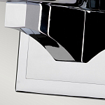 Бра для ванных комнат с белым цилиндрическим плафоном на прямоугольном основании цвета хром Feiss варинант исполнения - 4 | Loft Concept в Сочи