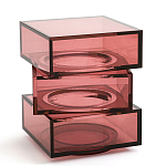 Стол журнальный в форме кубов Acrylic Furniture Lumina Crimson Clarity варинант исполнения - 1 | Loft Concept в Сочи