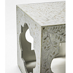 Приставной столик с перламутром Bone Inlay Side Table Floral Design варинант исполнения - 3 | Loft Concept в Сочи