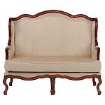 Диван двухместный из натурального бука бежевый Solid Luxury варинант исполнения - 1 | Loft Concept в Сочи