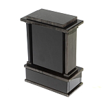 Часы настольные черные из натурального камня Обсидиан Stone Clock варинант исполнения - 3 | Loft Concept в Сочи