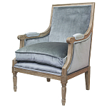 Кресло William Classical Armchair grey velvet варинант исполнения - 3 | Loft Concept в Сочи