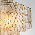 Люстра многоярусная с декором из натуральной морской ракушки Iridescent Light варинант исполнения - 4 | Loft Concept в Сочи