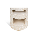 Керамический столик с деревянной столешницей "Пешка" варинант исполнения - 4 | Loft Concept в Сочи