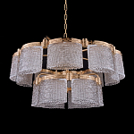 Люстра двухъярусная с текстурными овальными абажурами Splendor Palace Style варинант исполнения - 2 | Loft Concept в Сочи