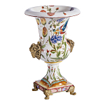 Ваза из фарфора с бронзовыми Овнами Bronze Aries варинант исполнения - 3 | Loft Concept в Сочи