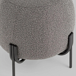Пуф в ткани букле темно-серого цвета Pikelet варинант исполнения - 4 | Loft Concept в Сочи
