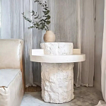 Дизайнерский журнальный стол цилиндрической формы фактурный Mylepen варинант исполнения - 2 | Loft Concept в Сочи