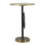 Столик приставной с абстрактным основанием и акцентом в виде золотистого диска Heavenly Space варинант исполнения - 4 | Loft Concept в Сочи